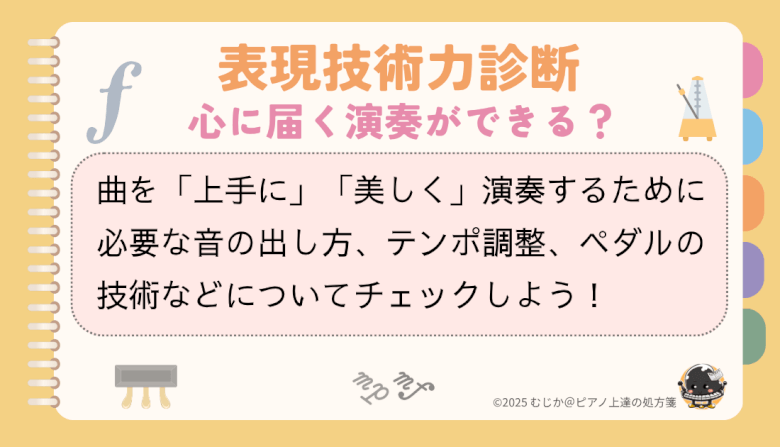 表現技術力診断のイメージ